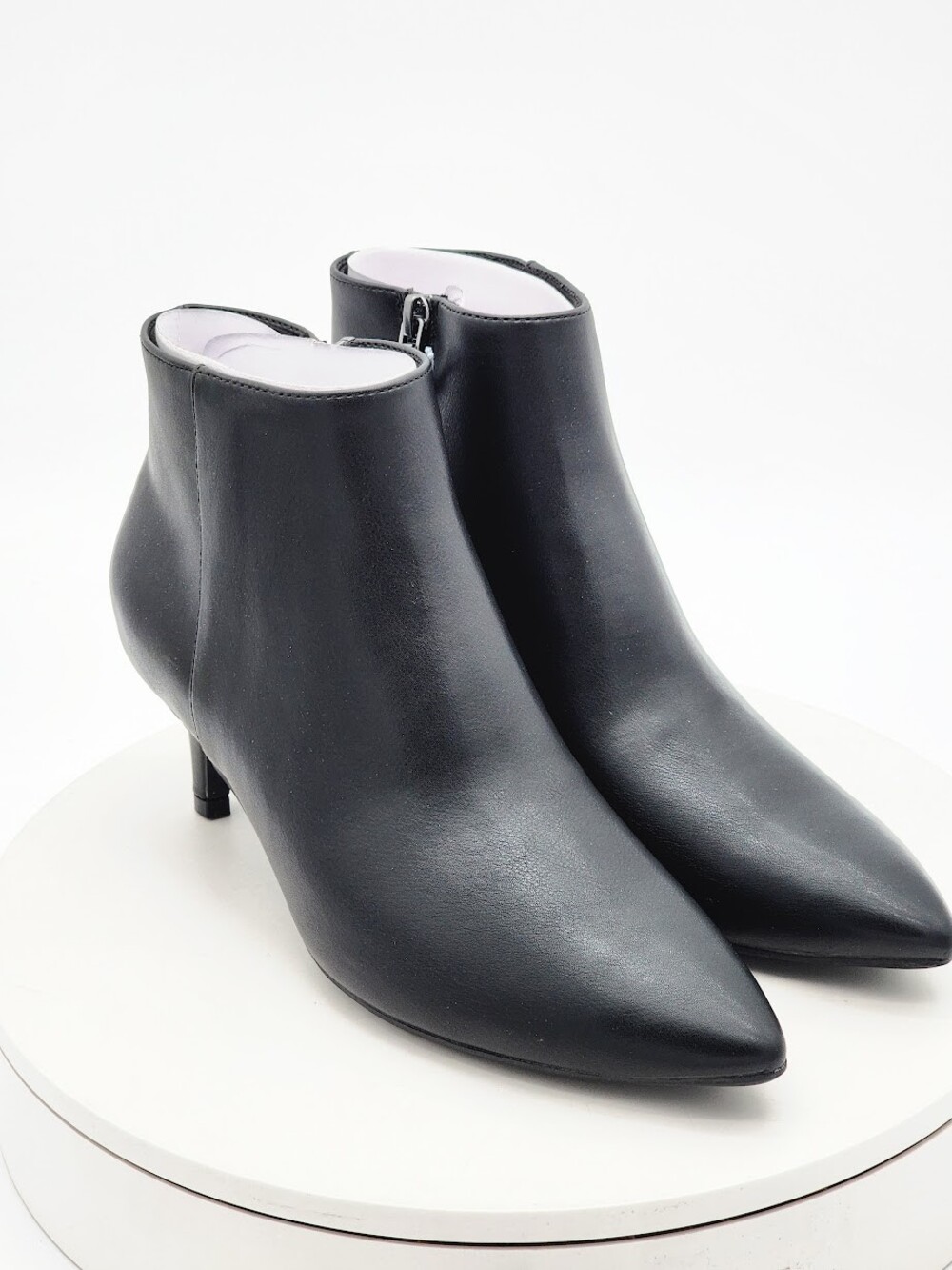 Aerosoles Women’s Black Pointed Toe Kitten Heel Ankle Boots Size 8 M